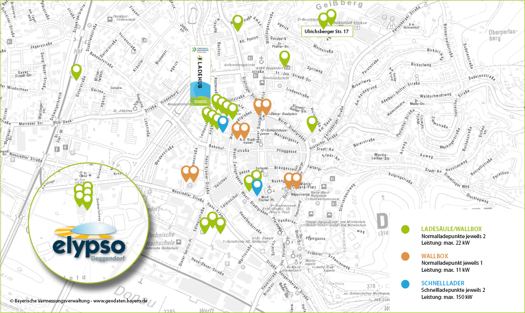 Öffentliche Ladepunkte | STADTWERKE DEGGENDORF GmbH